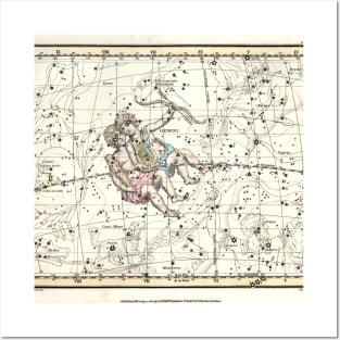 Gemini Constellation Celestial Atlas - Alexander Jamieson Posters and Art